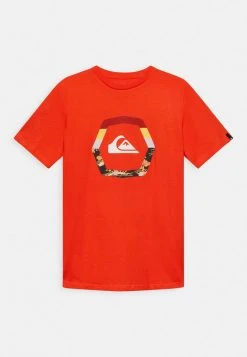 Quiksilver UPRISE SS YTH - T-shirt Imprimé - Cherry Tomato