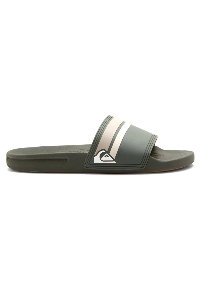 Quiksilver RIVI SLIDE - Sandales De Bain - Green/orange/green 3 Quiksilver RIVI SLIDE - Sandales De Bain - Green/orange/green