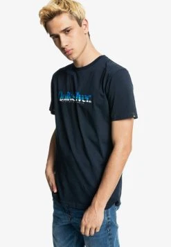 Quiksilver PRIMARY COLOURS - T-shirt Imprimé - Navy Blazer -Quiksilver Soldes deef290801ea46fe856c785ec3937528