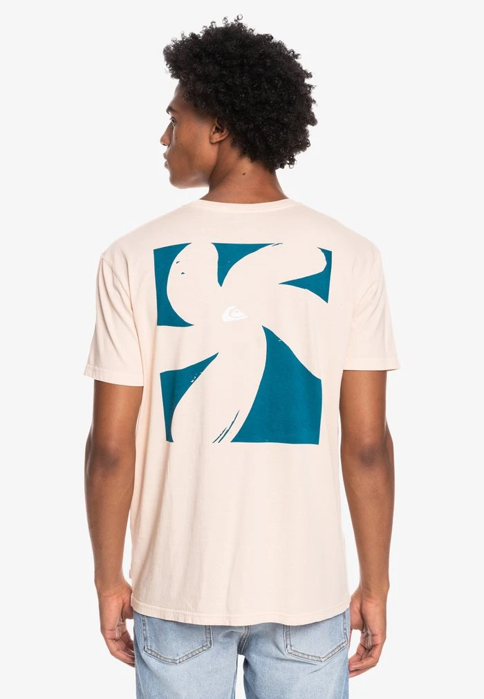Quiksilver BIG ISLAND - T-shirt Imprimé - Almond Cream 5 Quiksilver BIG ISLAND - T-shirt Imprimé - Almond Cream – Image 3