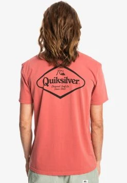 Quiksilver STIR IT UP MANCHES COURTES POUR EQYZ - T-shirt Imprimé - Burnt Ochre -Quiksilver Soldes df99d922bc514c189b98b1420e031a8b