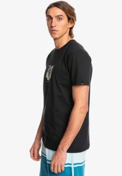 Quiksilver ACTION REPLAY - T-shirt Imprimé - Black -Quiksilver Soldes e1e36e175a9f4c588fe3e61b3ecbc34c