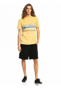 Quiksilver RYTHMIC STRIPE - T-shirt Imprimé - Rattan -Quiksilver Soldes e2057f2f711b4ff6a78e1738ddddc2e9