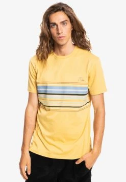Quiksilver RYTHMIC STRIPE - T-shirt Imprimé - Rattan