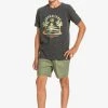 Quiksilver STRANGE DAYS - T-shirt Imprimé - Charcoal Heather -Quiksilver Soldes e37a7ae8b2ff42948b3fde851368ac80