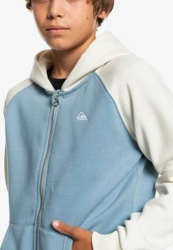 Quiksilver EASY DAY ZIP YOUTH - Sweat à Capuche Zippé - Faded Denim -Quiksilver Soldes e46657d27eeb4a148f6e949709541518