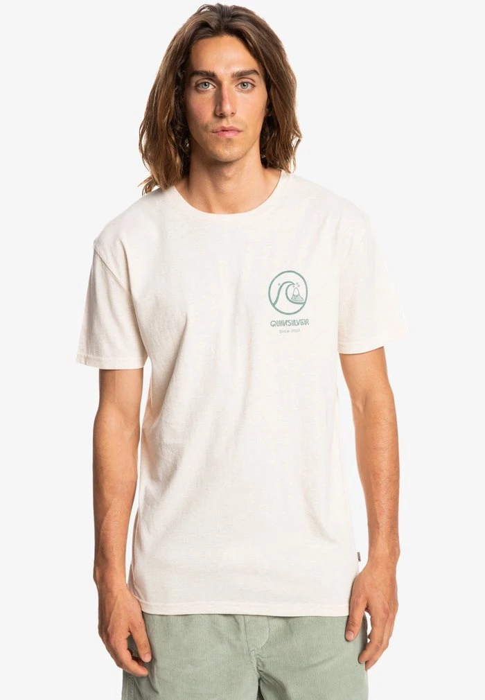GONE WORDS MANCHES COURTES - T-shirt basique - antique white heather Quiksilver GONE WORDS MANCHES COURTES - T-shirt Basique - Antique White Heather -Quiksilver Soldes e4f010c98cd24f06b807be60217c9bfc