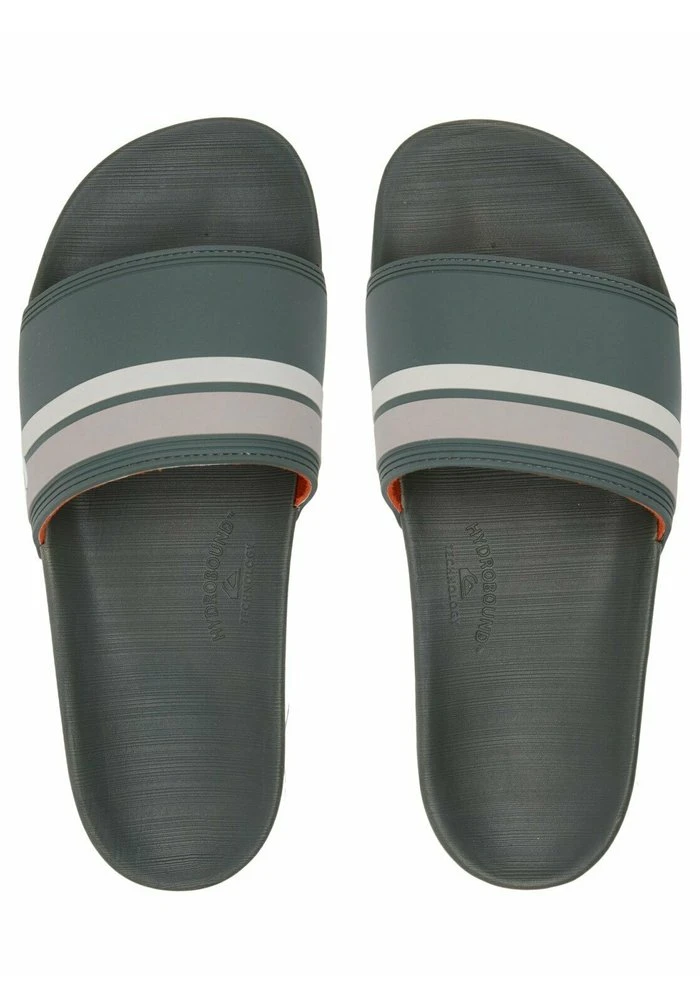 Quiksilver RIVI SLIDE - Sandales De Bain - Green/orange/green 5 Quiksilver RIVI SLIDE - Sandales De Bain - Green/orange/green – Image 3