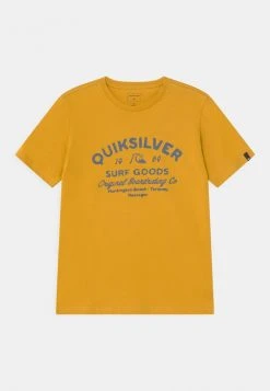 Quiksilver CLOSED CAPTIONS - T-shirt Imprimé - Nugget Gold