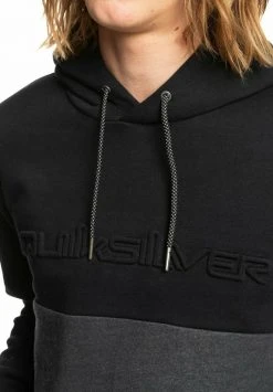 Quiksilver EMBOSS - Sweat à Capuche - Black/dark Grey -Quiksilver Soldes e869ea5db3b74668927433e0939404d4