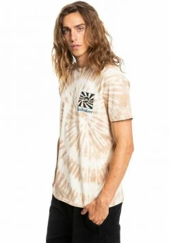 Quiksilver PEACEFUL LIFE - T-shirt Imprimé - Almond Cream -Quiksilver Soldes e886c24ecf8c419e8fa5237b290dc82c