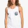 Quiksilver ANOTHER STORY - Débardeur - White -Quiksilver Soldes e90b8790f09b4ccaa374999e696a44b3