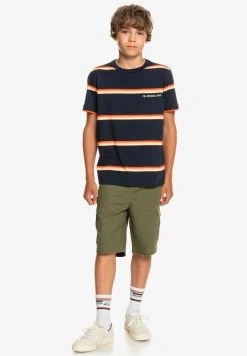 Quiksilver COREKY - T-shirt Imprimé - Cherry Tomato Coreky