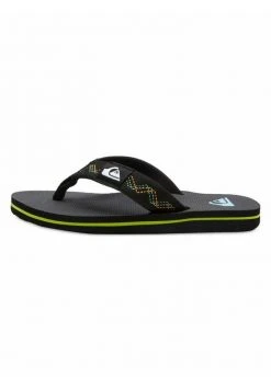 Quiksilver MOLOKAI STITCHY - Tongs - Black/black/green
