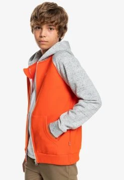 Quiksilver EASY DAY ZIP YOUTH - Sweat à Capuche Zippé - Cherry Tomato -Quiksilver Soldes ead4123951c246b6862a637a727c54f0