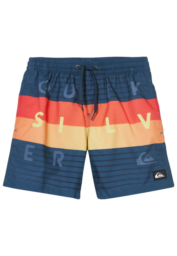 Quiksilver WORD BLOCK VOLLEY YOUTH - Short De Bain - Majolica Blue 6 Quiksilver WORD BLOCK VOLLEY YOUTH - Short De Bain - Majolica Blue – Image 4