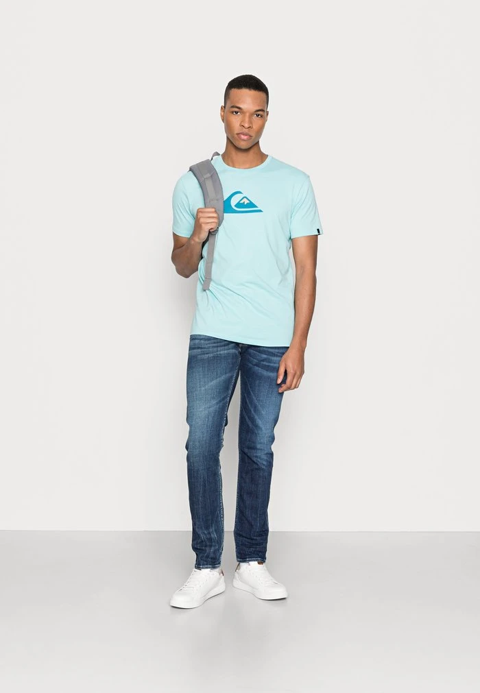 Quiksilver COMP LOGO SS - T-shirt Imprimé - Blue 4 Quiksilver COMP LOGO SS - T-shirt Imprimé - Blue – Image 2