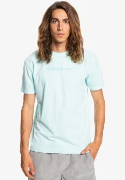 Quiksilver NATURAL DYE -MANCHES COURTES POUR EQY - T-shirt Imprimé - Blue