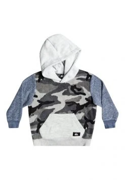 Quiksilver ESSENTIALS - Sweat à Capuche - Black Everyday Camo