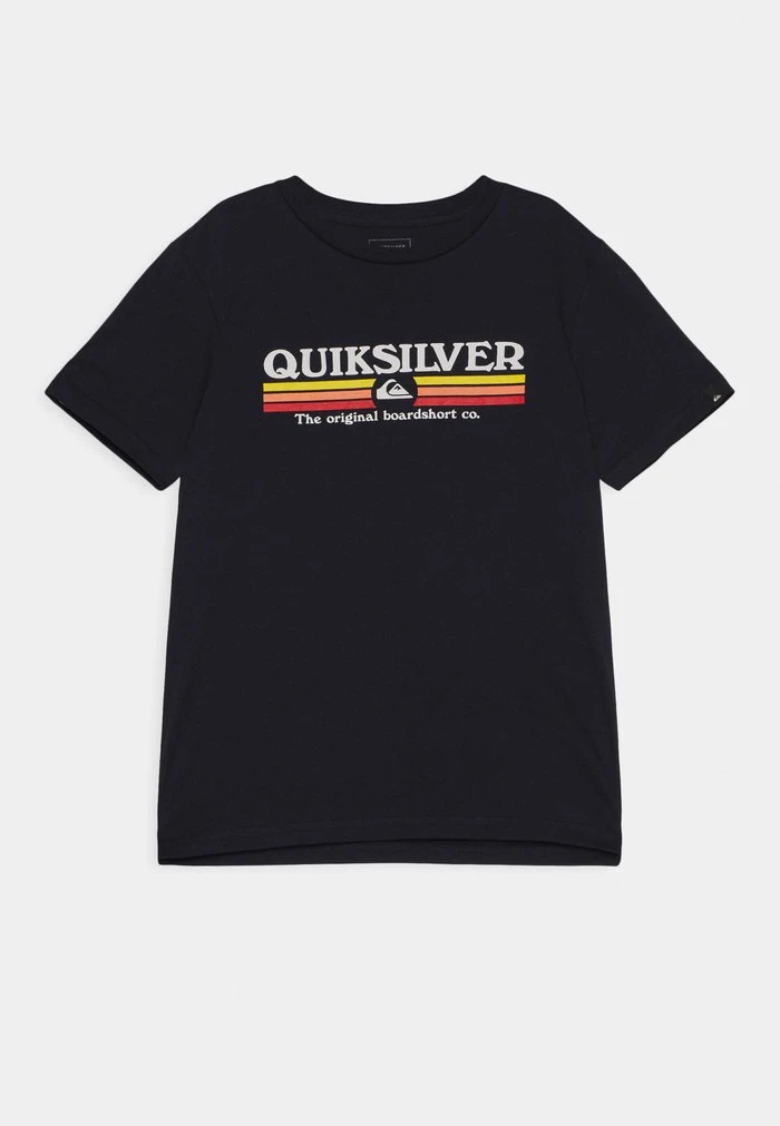 Quiksilver LINED UP - T-shirt Imprimé - Navy 3 Quiksilver LINED UP - T-shirt Imprimé - Navy