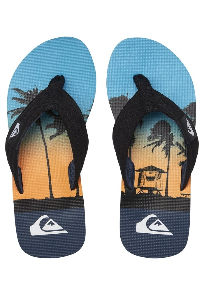 MOLOKAI LAYBACK - Chaussons - black/blue/blue Quiksilver MOLOKAI LAYBACK - Chaussons - Black/blue/blue -Quiksilver Soldes efb1a3b66db44a0caba8d02b8ec73022