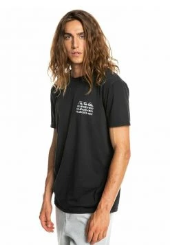 Quiksilver SURF LEGENDS - T-shirt Imprimé - Black -Quiksilver Soldes f22d7039ad324a87a8c0d91d19179d64