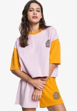 Quiksilver VINTAGE CAMISETA DE MANGA - T-shirt Imprimé - Bleached Mauve -Quiksilver Soldes f3a2881436954fa194e1c35e6aa1d847