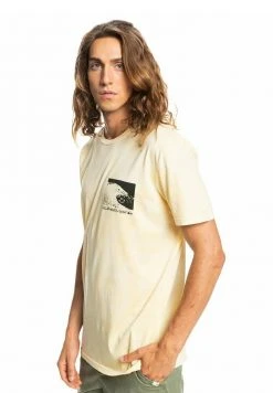 Quiksilver WAVE MANCHES COURTES - T-shirt Imprimé - Neon Yellow -Quiksilver Soldes f3da2c5ada6049ab957379ff0e299537