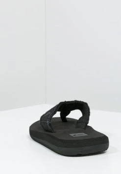 Quiksilver MONKEY ABYSS YT - Tongs - Black/brown -Quiksilver Soldes f43b4399acc245a28e7cfa048e39d801