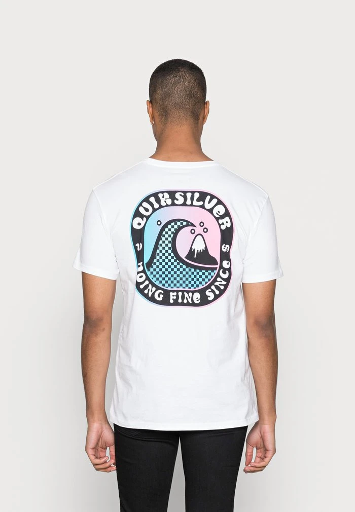 ANOTHER STORY - T-shirt imprimé - white Quiksilver ANOTHER STORY - T-shirt Imprimé - White -Quiksilver Soldes f46c80d7ac694813b8d54b4b7f881bb4
