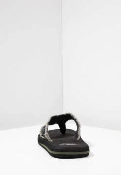 Quiksilver MONKEY ABYSS - Tongs - Green/black/brown -Quiksilver Soldes f4a077d277614c8081c551719b8be58c