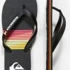 Quiksilver MOLOKAI SEASONS - Tongs - Black/red/black -Quiksilver Soldes f4ff72705bdd43bbb47fb15b527ad53d
