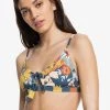 Quiksilver Haut De Bikini - Dark Denim Wallflower -Quiksilver Soldes f503b98efc784ccb861055dab594b3d9