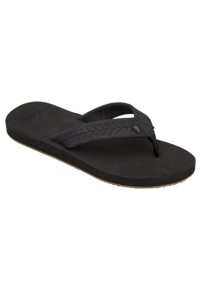 Quiksilver LEFT COASTA - Tongs - Black/black/brown 3 Quiksilver LEFT COASTA - Tongs - Black/black/brown