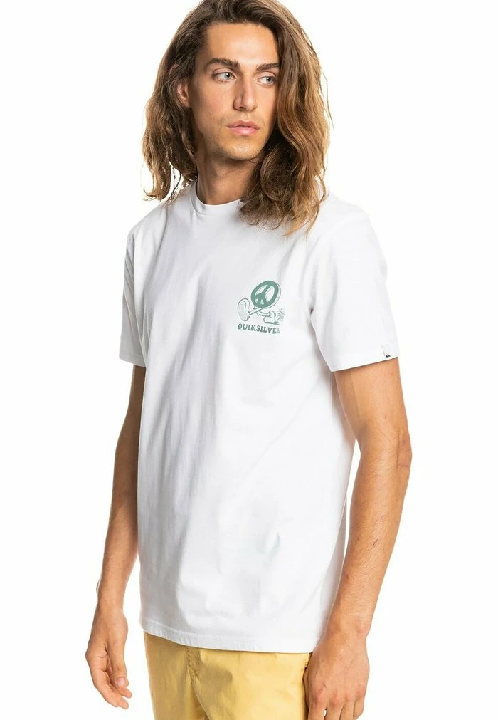 NEW WORLD POUR EQYZT - T-shirt imprimé - white Quiksilver NEW WORLD POUR EQYZT - T-shirt Imprimé - White -Quiksilver Soldes f54c522687e543c39cb5124268ed8043