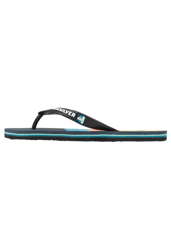 MOLOKAI - Tongs - black/blue Quiksilver MOLOKAI - Tongs - Black/blue -Quiksilver Soldes f6827684f9724b27af9be57e5fe196d2