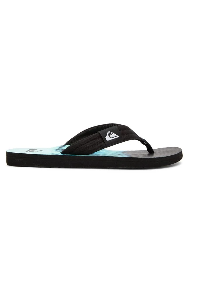 MOLOKAI LAYBACK - Tongs - black/green/blue Quiksilver MOLOKAI LAYBACK - Tongs - Black/green/blue -Quiksilver Soldes f83fd158b3af4e159c7ee61d047761c4
