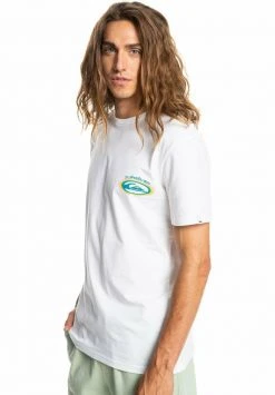 Quiksilver TEMPER - T-shirt Imprimé - White -Quiksilver Soldes f9234b98353e495d941a6ae06f57a267