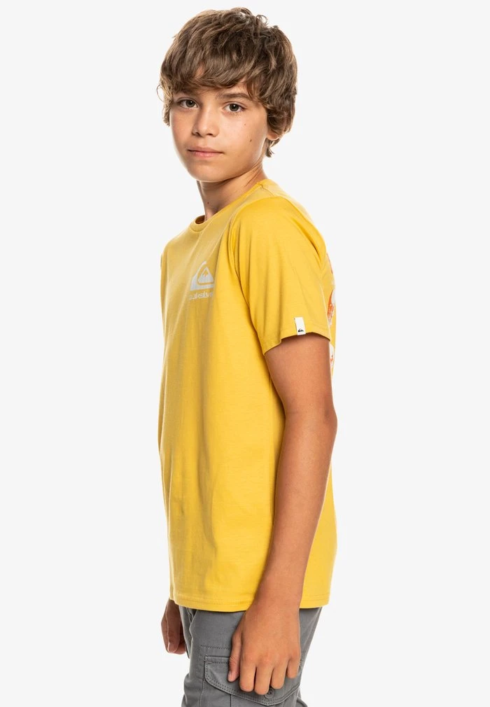 Quiksilver HOW ARE YOU FEELING - T-shirt Imprimé - Yellow 6 Quiksilver HOW ARE YOU FEELING - T-shirt Imprimé - Yellow – Image 4