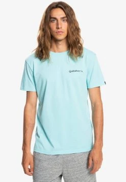 Quiksilver RESIN TINT - T-shirt Imprimé - Blue