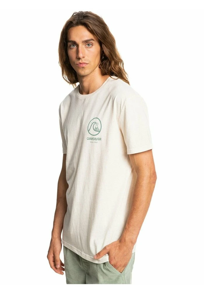 GONE WORDS MANCHES COURTES - T-shirt basique - antique white heather Quiksilver GONE WORDS MANCHES COURTES - T-shirt Basique - Antique White Heather -Quiksilver Soldes fc073cee8ead4417859b4ed35a0040a0