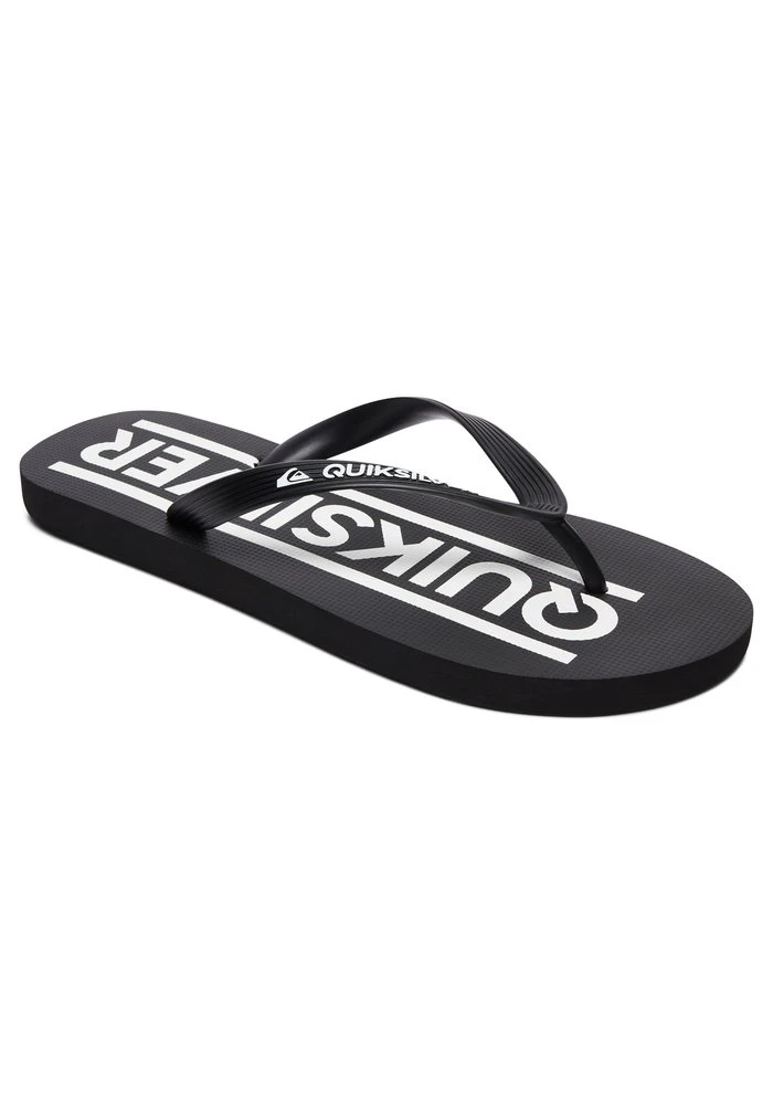 JAVA WORDMARK - Tongs - black/black/white Quiksilver JAVA WORDMARK - Tongs - Black/black/white -Quiksilver Soldes fc49129f5b594ef7855626b235686081