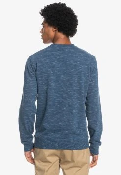 Quiksilver Sweatshirt - Insignia Blue Spacedye -Quiksilver Soldes feeff46fc0434ca9930147d56bf4deda