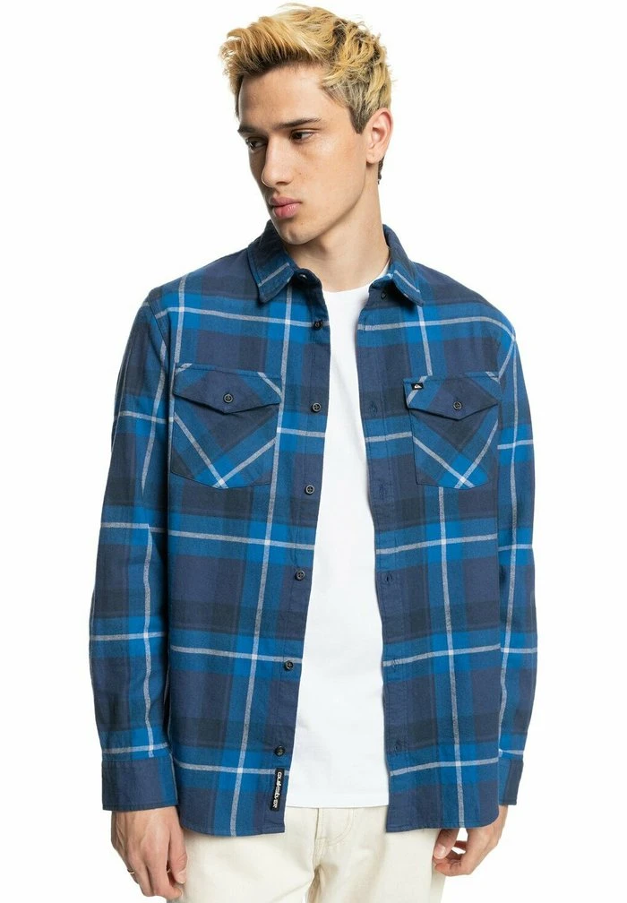 DRAYMEN - Chemise - blue indigo draymen Quiksilver DRAYMEN - Chemise - Blue Indigo Draymen -Quiksilver Soldes fef88d1e6b9c41079bbf388e77f5afc2