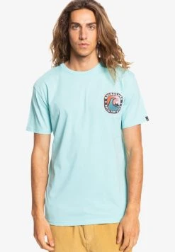 Quiksilver ANOTHER STORY - T-shirt Imprimé - Blue